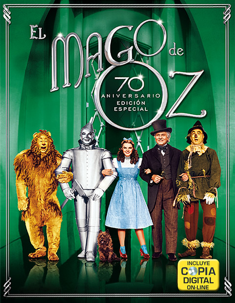 Carátula El mago de Oz 70 Aniversario Blu-ray