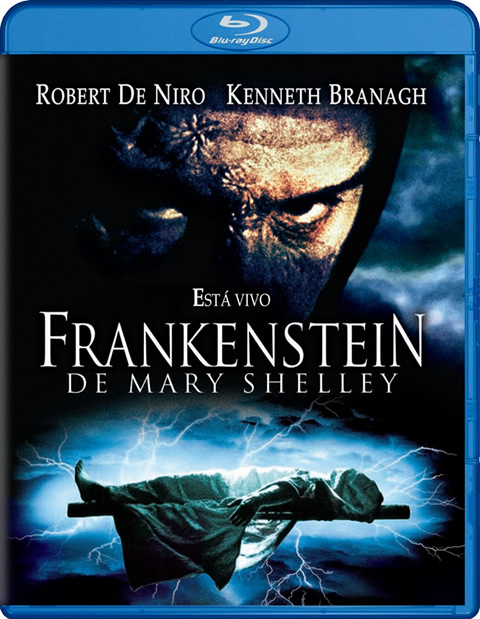 Carátula Frankenstein de Mary Shelley Blu-ray