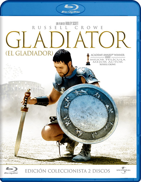 Carátula Gladiator coleccionista Blu-ray