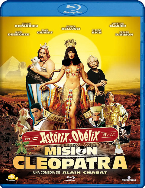 Carátula Astérix y Obélix Misión Cleopatra Blu-ray