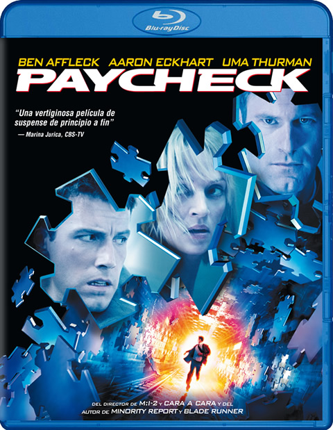 Carátula Paycheck Blu-ray