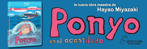 Carátula Ponyo en el acantilado Blu-ray