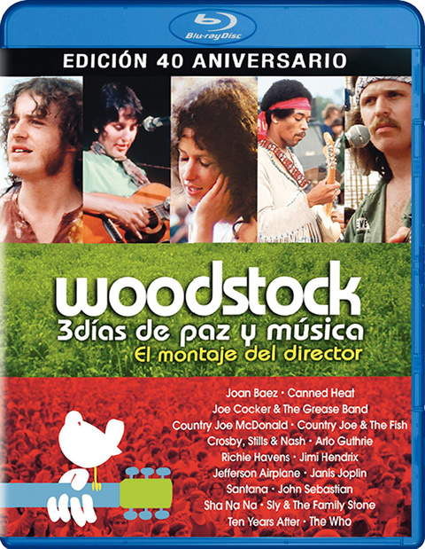 Carátula Woodstock Blu-ray