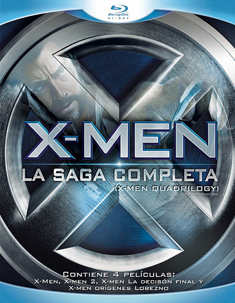 Carátula X-Men Cuadrilogia Blu-ray